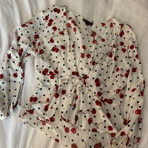 Topshop cherry top